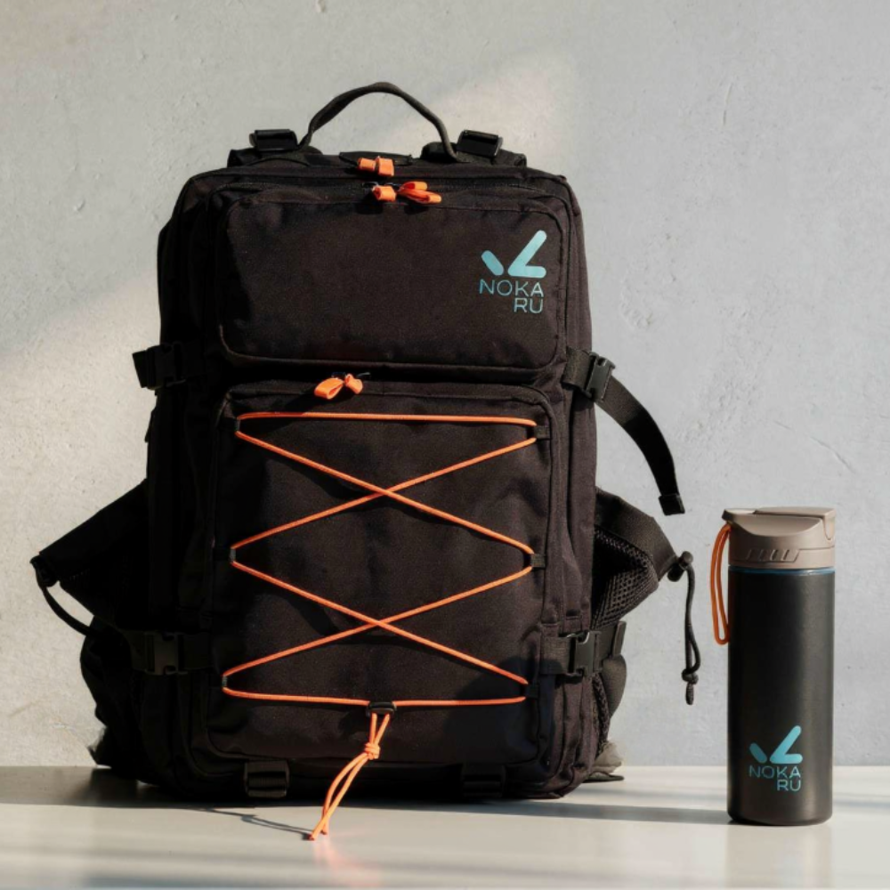 Komplett ausgestatteter
Notfallrucksack für 72
Stunden.